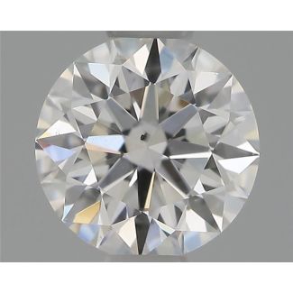 0.50 Carat Round E SI2 EX GIA Natural Diamond