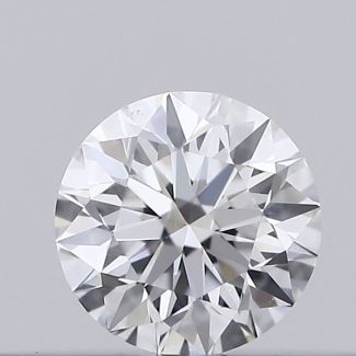 0.15 Carat Round D VVS2 VG EX GIA Natural Diamond