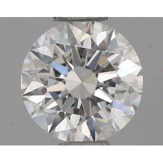 0.52 Carat Round H VS2 EX GIA Natural Diamond