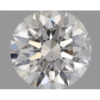 0.53 Carat Round D SI1 EX GIA Natural Diamond