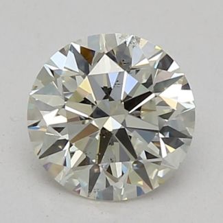 0.45 Carat Round J SI1 EX VG GIA Natural Diamond