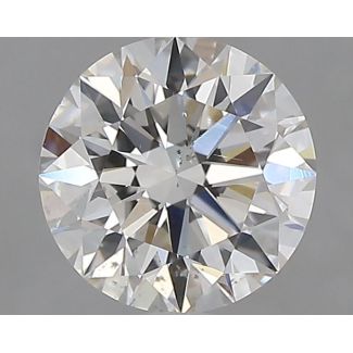 0.8 Carat Round H SI1 EX GIA Natural Diamond