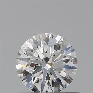 0.45 Carat Round F SI1 EX GIA Natural Diamond