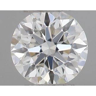 0.22 Carat Round H VVS1 EX GIA Natural Diamond