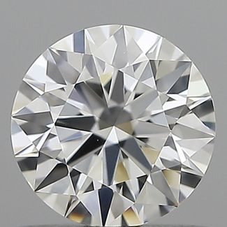 0.61 Carat Round F VVS2 EX GIA Natural Diamond