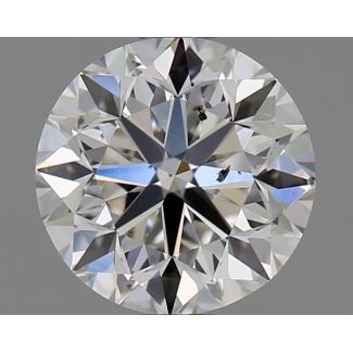 0.90 Carat Round F SI2 VG EX GIA Natural Diamond