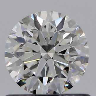 0.70 Carat Round F VS2 VG EX GIA Natural Diamond