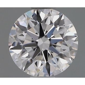 0.63 Carat Round E VVS2 EX GIA Natural Diamond