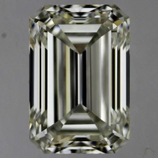 0.90 Carat Emerald J VVS2 - EX VG GIA Natural Diamond