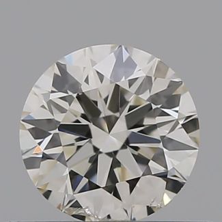 0.40 Carat Round J I1 EX GIA Natural Diamond