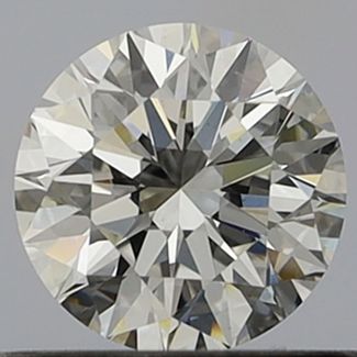 0.56 Carat Round F VS1 EX GIA Natural Diamond