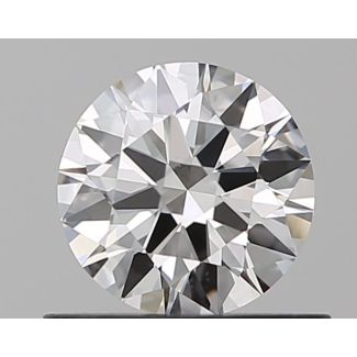 0.54 Carat Round F VS1 EX GIA Natural Diamond