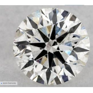 0.60 Carat Round H SI2 EX GIA Natural Diamond