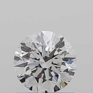 0.57 Carat Round E VVS2 EX GIA Natural Diamond