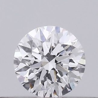 0.22 Carat Round D SI1 EX GIA Natural Diamond