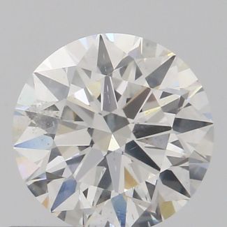 0.59 Carat Round F SI2 EX GIA Natural Diamond