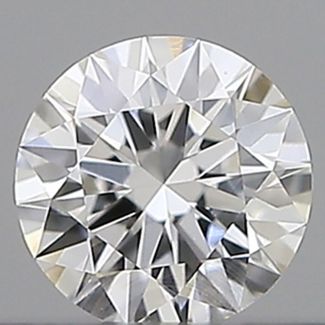 0.18 Carat Round E VVS2 EX GIA Natural Diamond