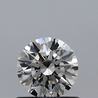 0.56 Carat Round I VS2 EX GIA Natural Diamond