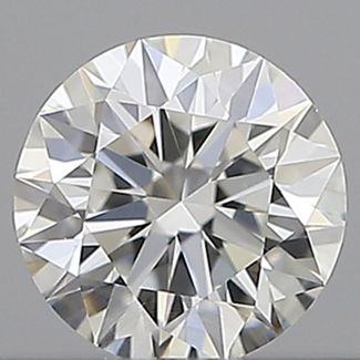 0.26 Carat Round G VVS2 EX GIA Natural Diamond