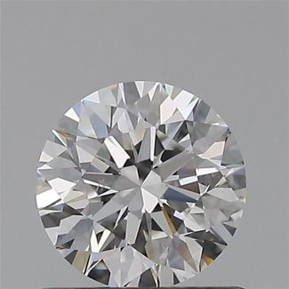 0.60 Carat Round F SI1 EX GIA Natural Diamond