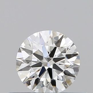 0.38 Carat Round H VS2 EX GIA Natural Diamond