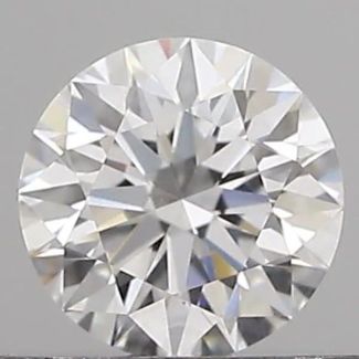 0.40 Carat Round D VVS1 EX GIA Natural Diamond