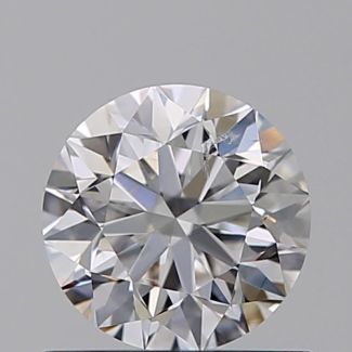 0.60 Carat Round D SI2 VG EX GIA Natural Diamond