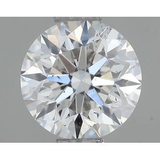 0.6 Carat Round F SI1 EX GIA Natural Diamond