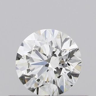 0.35 Carat Round H VVS1 EX GIA Natural Diamond