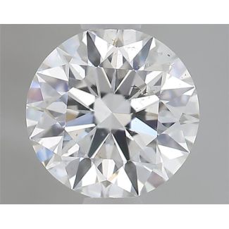 0.80 Carat Round G SI1 EX GIA Natural Diamond