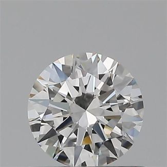 0.50 Carat Round F VVS2 EX VG GIA Natural Diamond