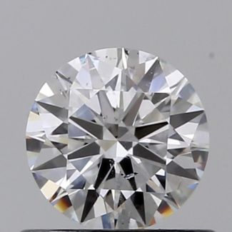 0.52 Carat Round F SI1 VG GIA Natural Diamond