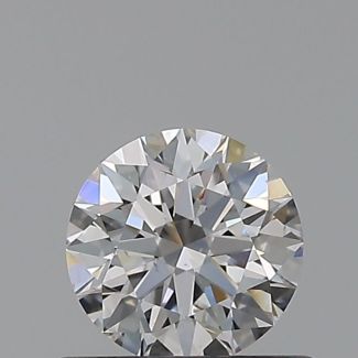 0.5 Carat Round F SI1 EX GIA Natural Diamond