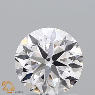 1.0 Carat Round Faint Pinkish Brown SI1 EX GIA Natural Diamond