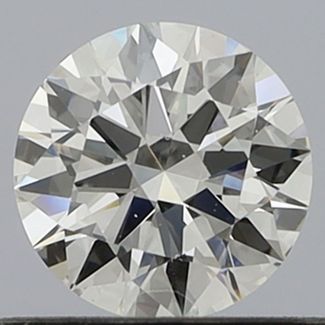 0.54 Carat Round E VS2 EX GIA Natural Diamond