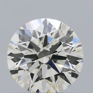 0.54 Carat Round H SI2 EX IGI Natural Diamond