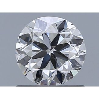 0.91 Carat Round G SI1 VG EX GIA Natural Diamond