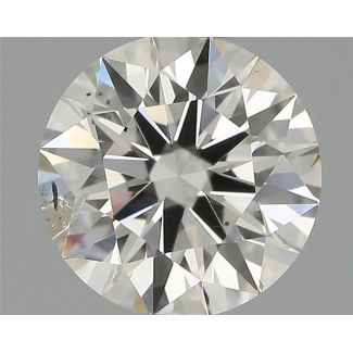 0.50 Carat Round H SI2 EX IGI Natural Diamond