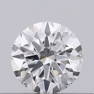 0.23 Carat Round F SI1 EX VG GIA Natural Diamond