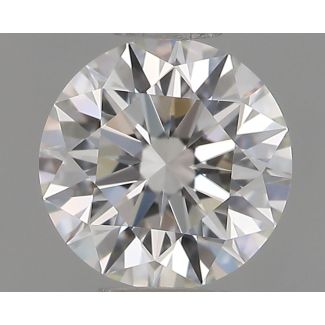 0.53 Carat Round H VVS2 EX GIA Natural Diamond