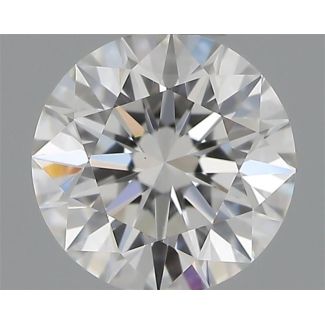 0.35 Carat Round E VVS2 EX VG GIA Natural Diamond