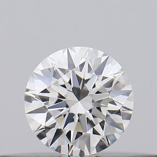 0.18 Carat Round H VVS1 EX GIA Natural Diamond