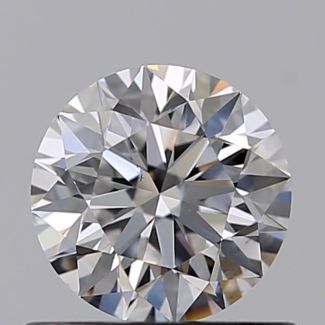 0.56 Carat Round D VS2 EX GIA Natural Diamond