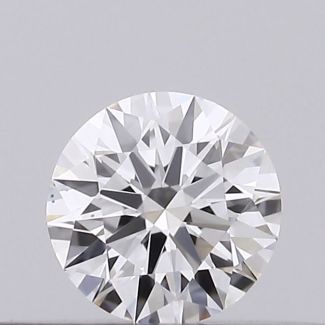 0.18 Carat Round D VS2 EX GIA Natural Diamond