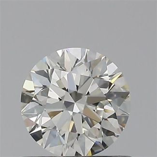 0.55 Carat Round H VS1 EX IGI Natural Diamond