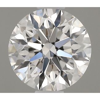 0.63 Carat Round F VVS1 EX GIA Natural Diamond