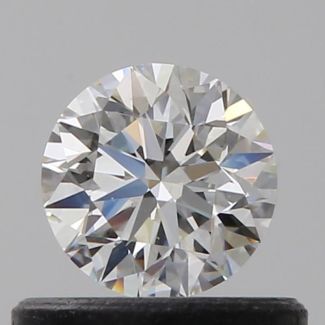 0.41 Carat Round H VVS2 EX GIA Natural Diamond