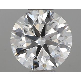 0.46 Carat Round G SI1 EX IGI Natural Diamond