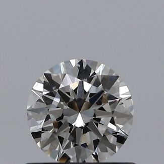 0.50 Carat Round I VS2 EX VG GIA Natural Diamond