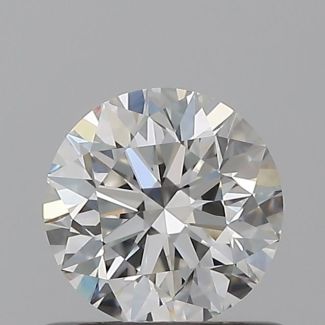 0.6 Carat Round F VS1 EX GIA Natural Diamond